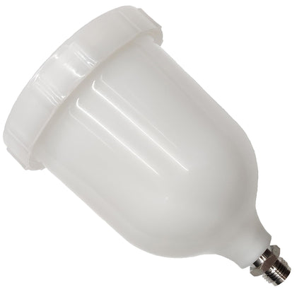 CYDZSW front view of 600ml paint cup showing shape and clear benefit of larger capacity