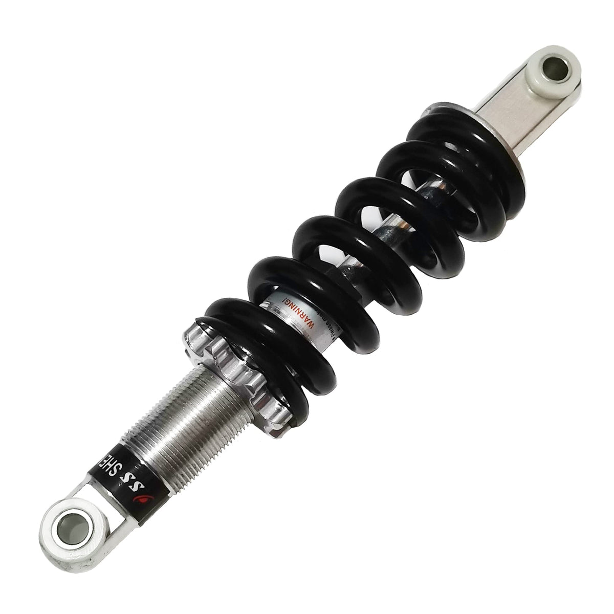 CYDZSW front view of 215mm shock showing compact profile and robust build for reliable ride
