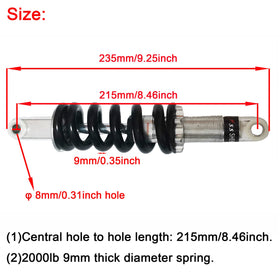 CYDZSW side profile highlighting adjustable preload collar and durable steel body for tuning