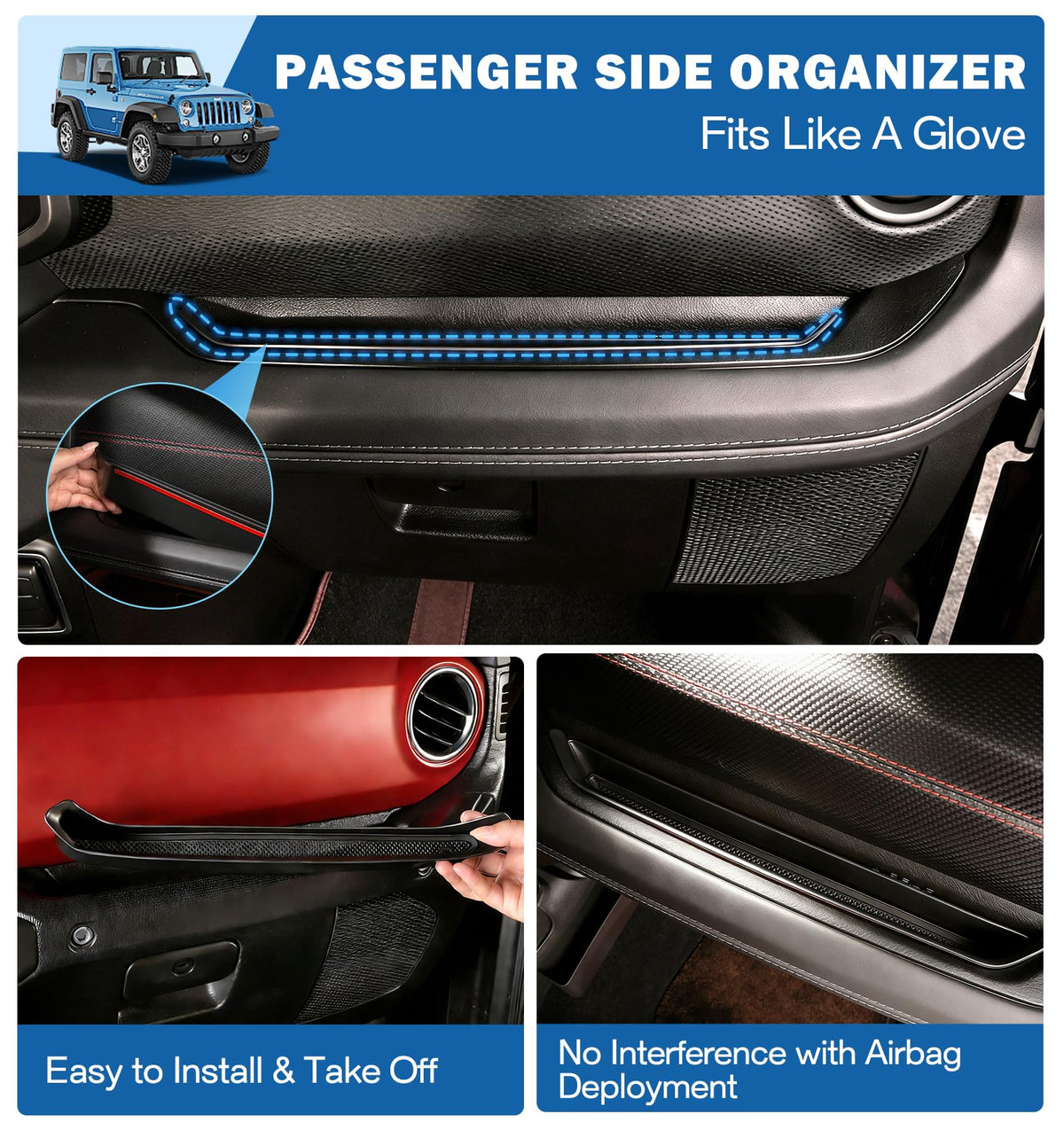 Cyfie console organizers scale comparison shows compact, efficient layout