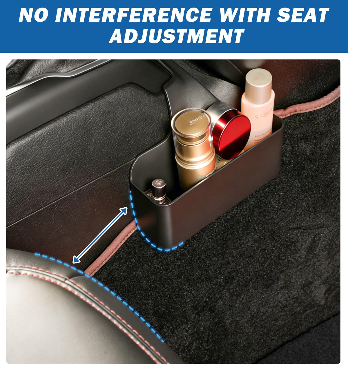 Cyfie gear shifter side tray detail adds coin and card organization