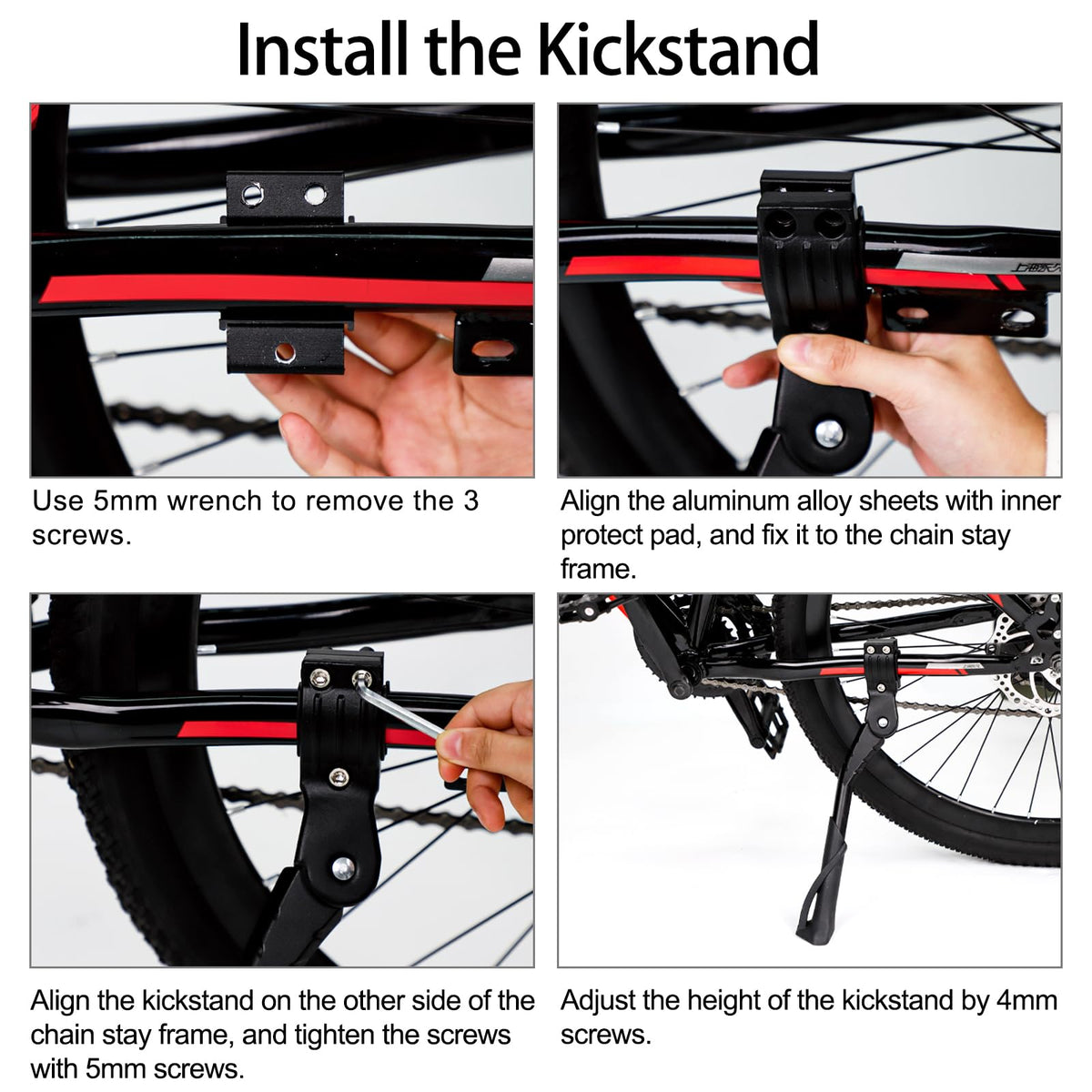 Cyfie kickstand beside ruler for scale showing adjustable length accuracy