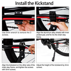 Cyfie kickstand beside ruler for scale showing adjustable length accuracy