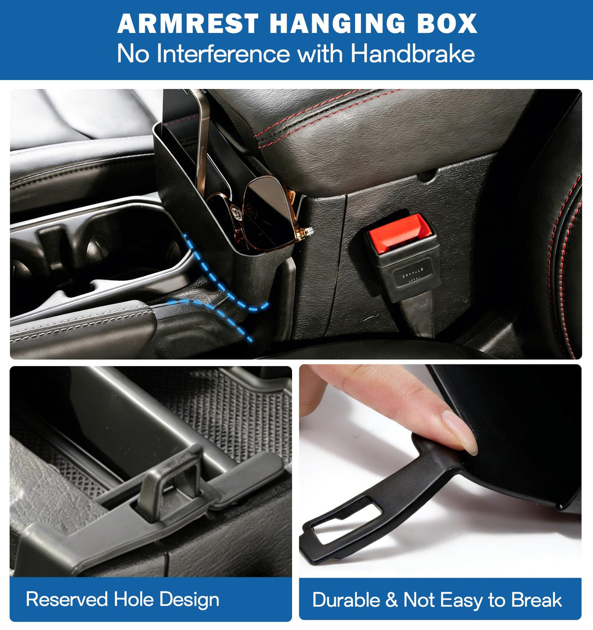 Cyfie passenger side organizer installed preserves airbag safety