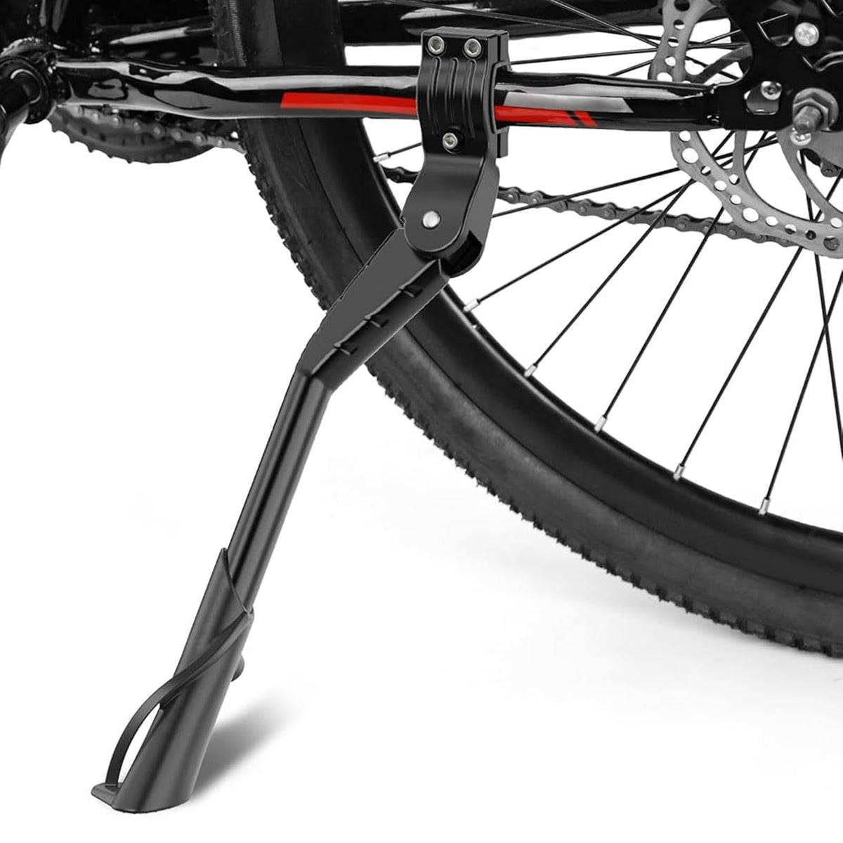 Cyfie rear kickstand front profile showing compact mount and stability benefit