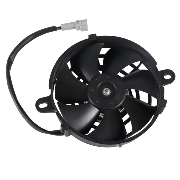 Cylemoto front view of 5-inch fan showing compact profile and reliable airflow