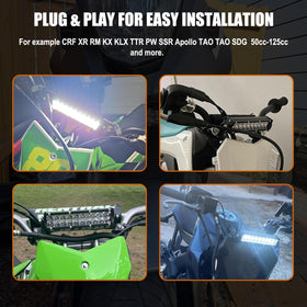 Cylemoto night ride lifestyle shot with bright beam improving trail visibility benefit