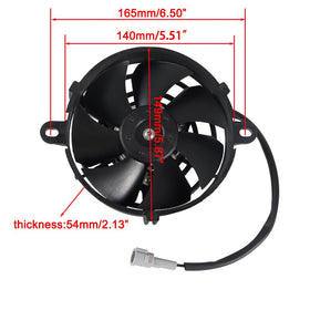 Cylemoto side profile displaying fan depth and slim mounting footprint