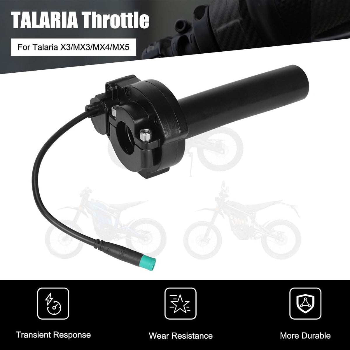 Cylemoto 5‑pin plug detail showing waterproof connection reliability