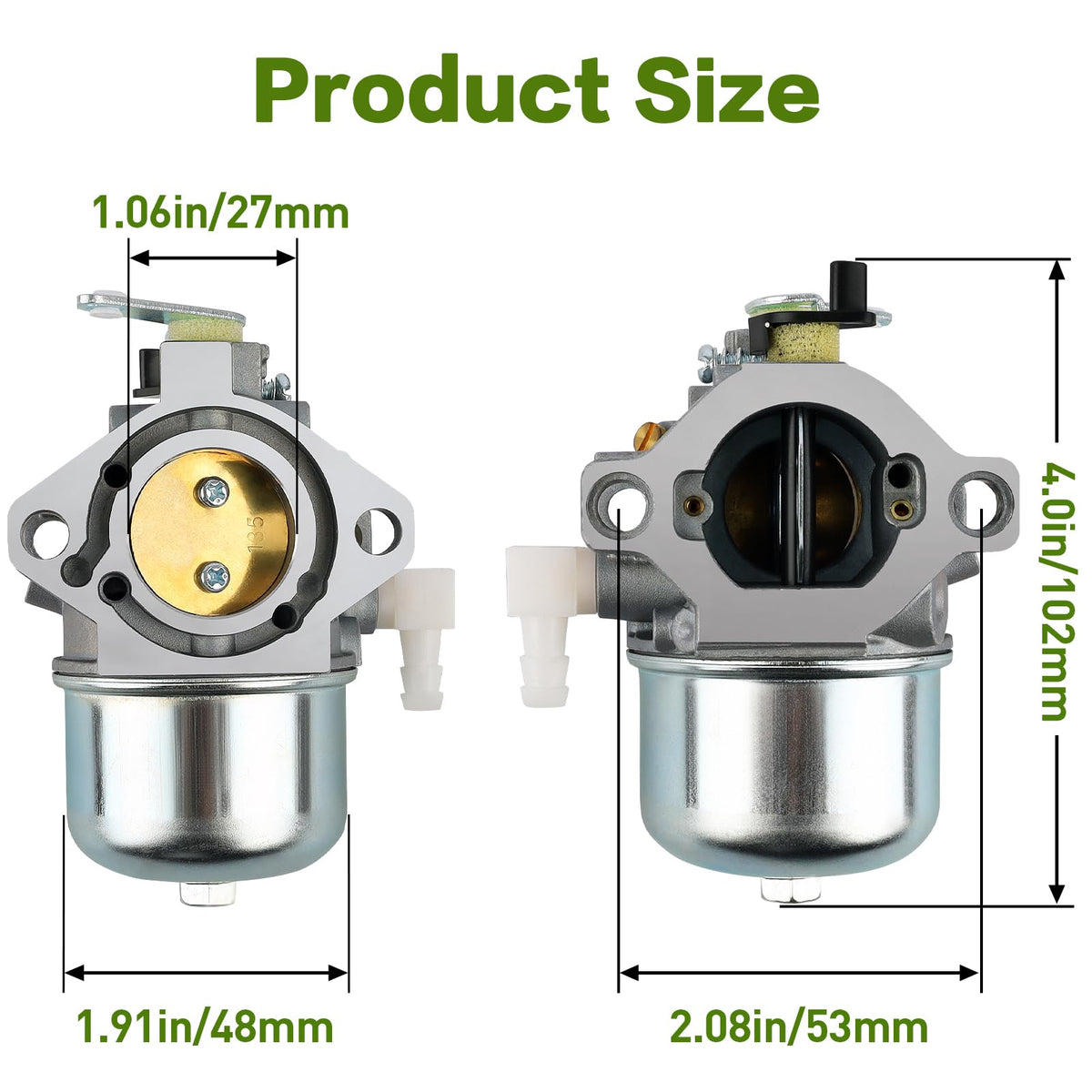 Cyleto carburetor side detail highlighting durable cast finish and fit