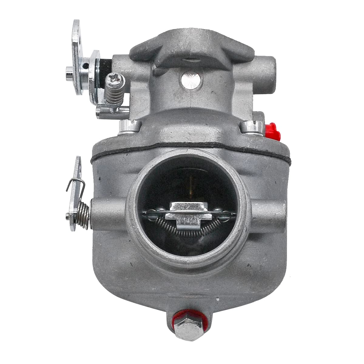 Cylinman carburetor next to ruler showing scale for correct sizing confirmation