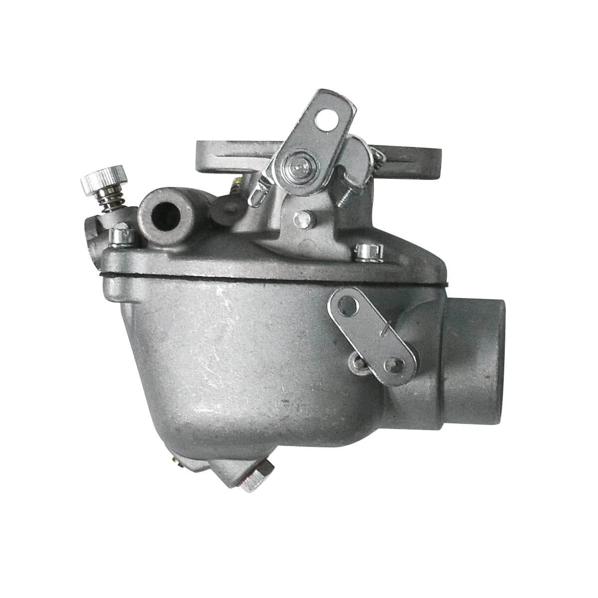 Cylinman carburetor top detail highlighting choke and fuel inlet for simple adjustments