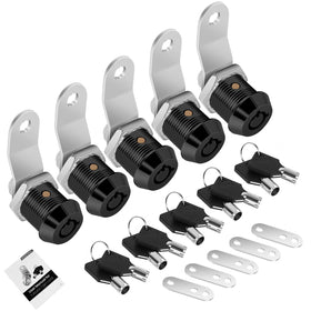 Cylinnda front view of five-pack locks showing compact kit and easy replacement benefit