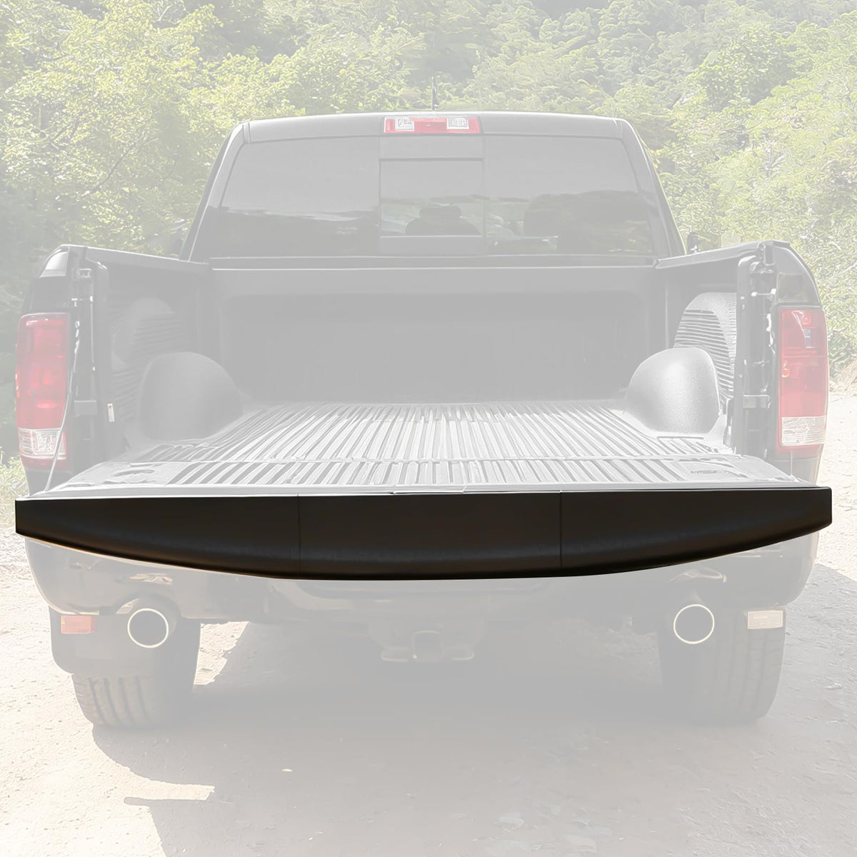 CYOOYC front view of tailgate cap showing exact OEM-style fit and protection