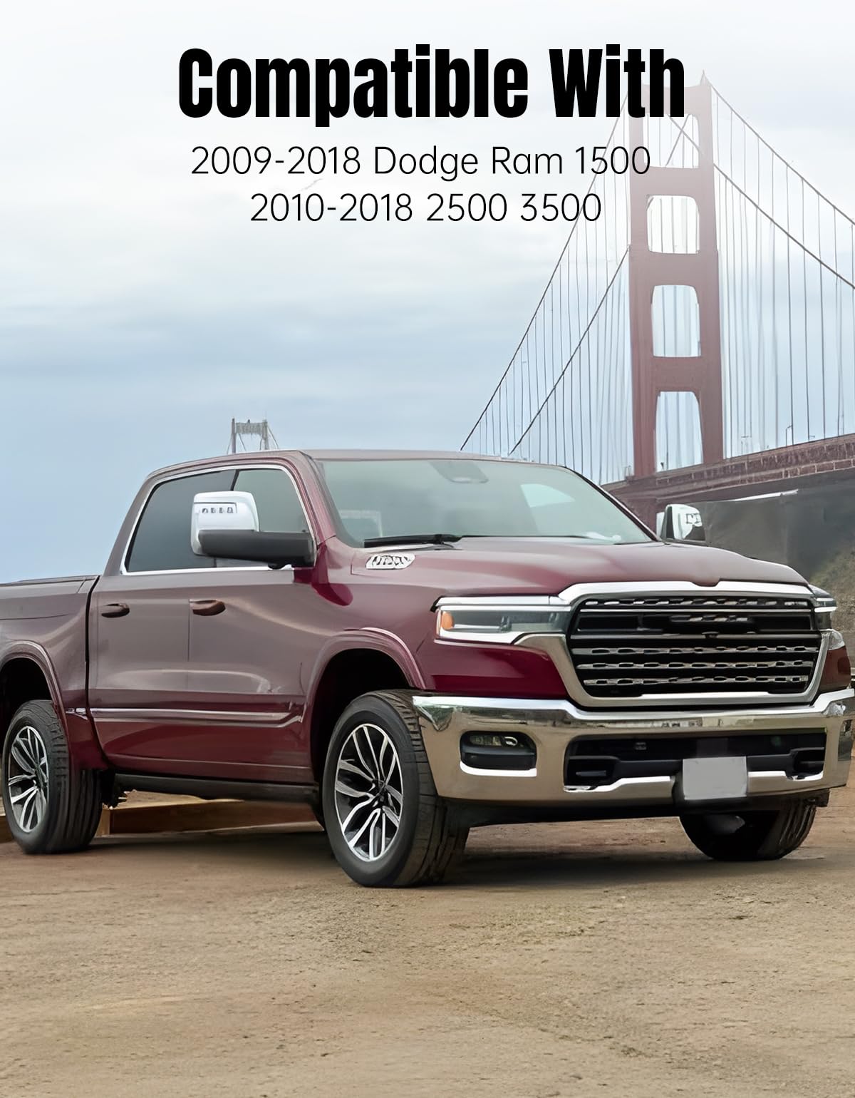 CYOOYC side profile of cap revealing gap-free alignment with tailgate edge
