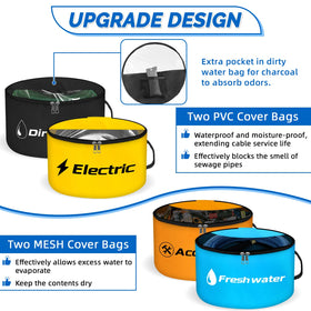cyrico green accessory bag label visible to speed item identification and reduce clutter
