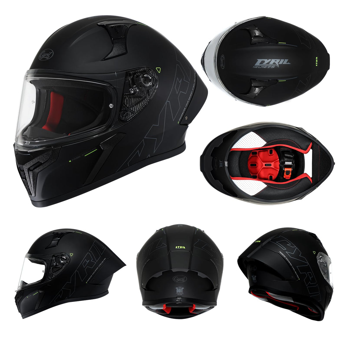 CYRIL helmet on motorcycle demonstrating fit and street-ready protection