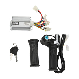 CYSFETENA package contents overhead with controller, grips and keys included