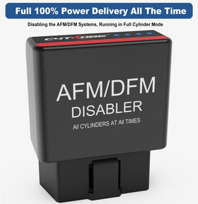CYTROBE AFM Disabler illuminated LEDs indicating active AFM disable benefit