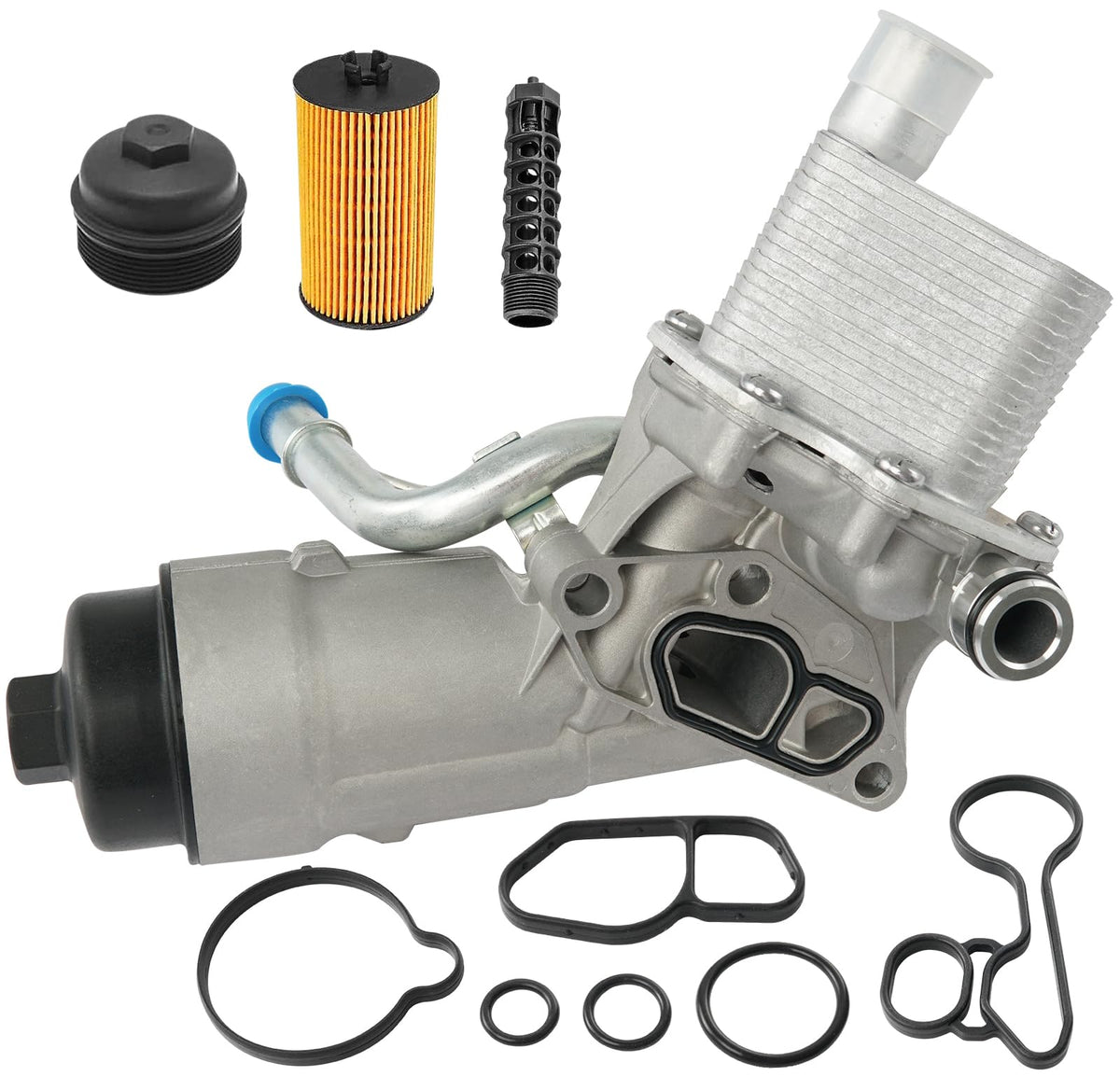 CYTROBE front view oil cooler housing showing mounting points and fitment benefit