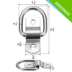 CZC AUTO close-up stainless steel D-ring detail showing solid construction and corrosion resistance