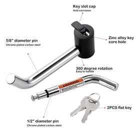 CZC AUTO close-up of both 1/2" and 5/8" pins highlighting versatility