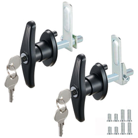 CZC AUTO front view of T-handle lock set showing included parts and ready-to-install benefit