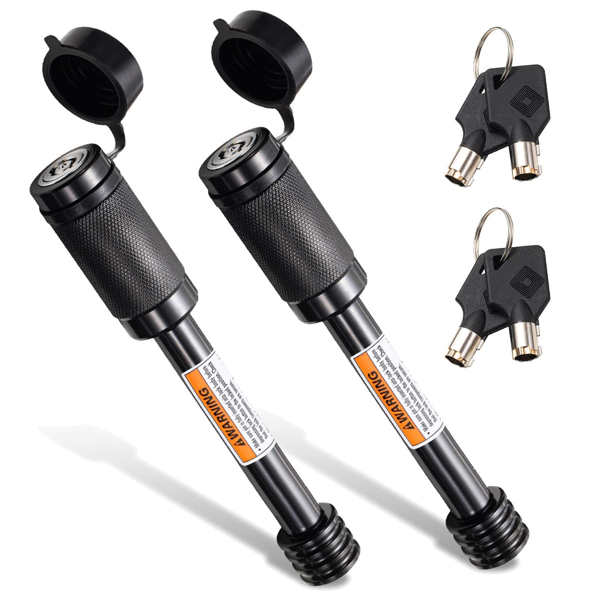 CZC AUTO front packaging showing two keyed-alike hitch pins for easy identification