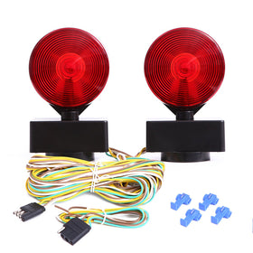 CZC AUTO front view of two-sided towing light showing signal clarity and quick setup benefit
