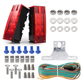 CZC AUTO front view rectangular tail light showing bright LED visibility