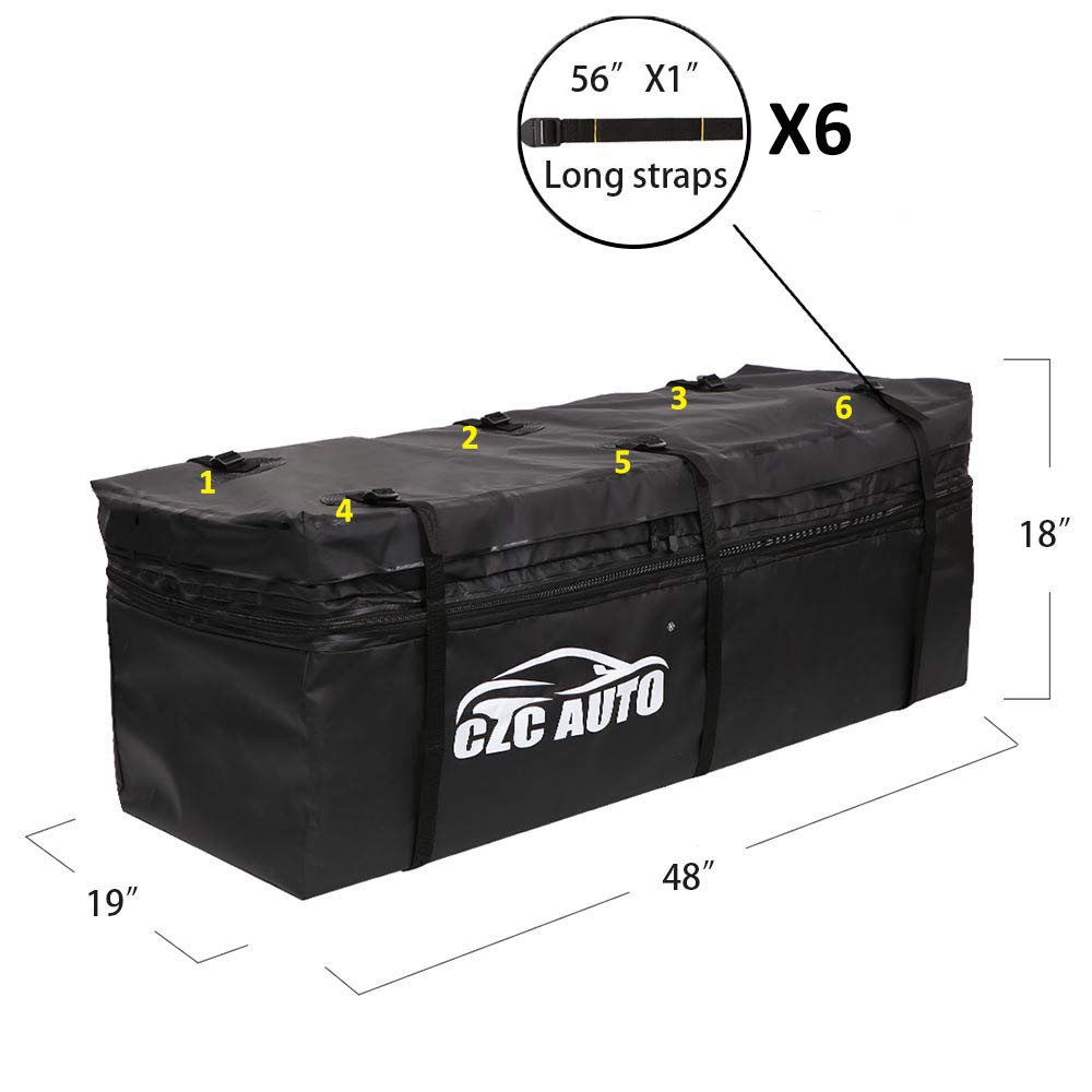 CZC AUTO expanded top view showing extra capacity and fit advantage