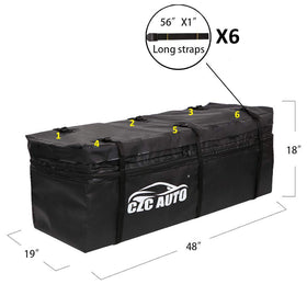 CZC AUTO expanded top view showing extra capacity and fit advantage