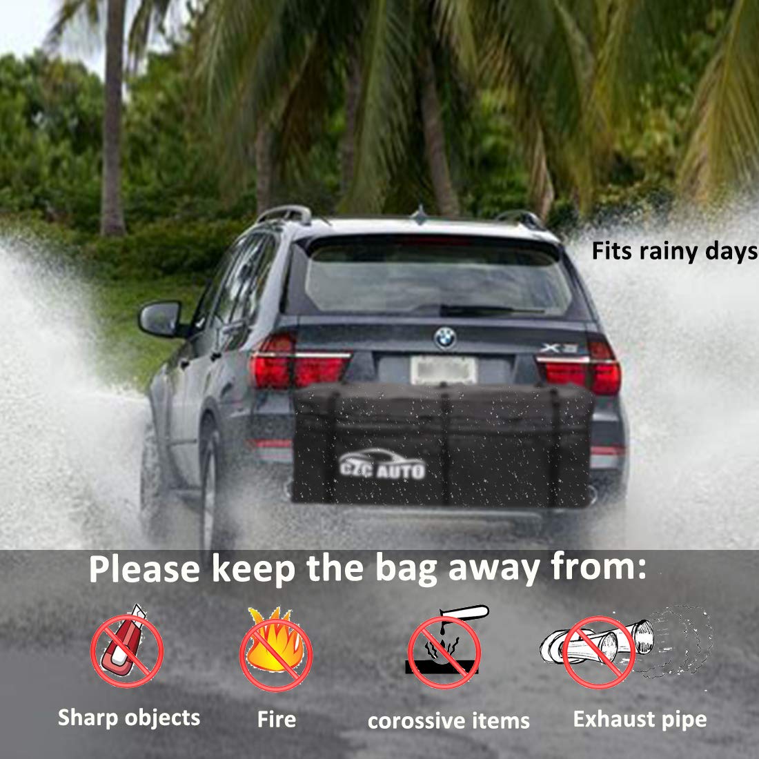 CZC AUTO folded compactly for storage saving trunk space when not in use