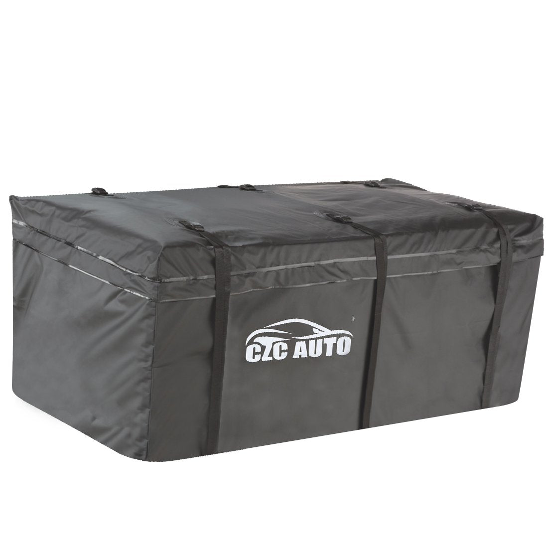 CZC AUTO front view of hitch cargo bag showing full capacity and protection