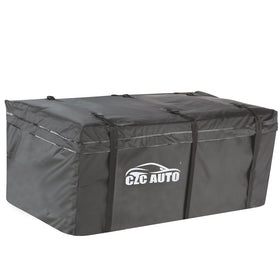 CZC AUTO front view of hitch cargo bag showing full capacity and protection