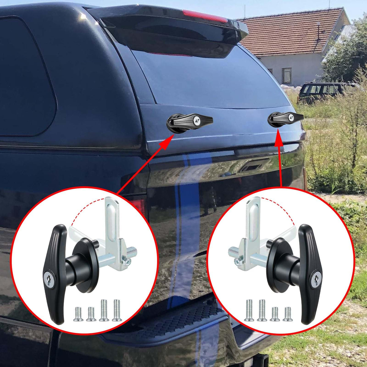 CZC AUTO diagram of 8 mm and 21 mm hole dimensions showing fitment clarity for installers