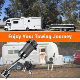 CZC AUTO lock on a boat trailer at a ramp, easy to use and protects your trailer