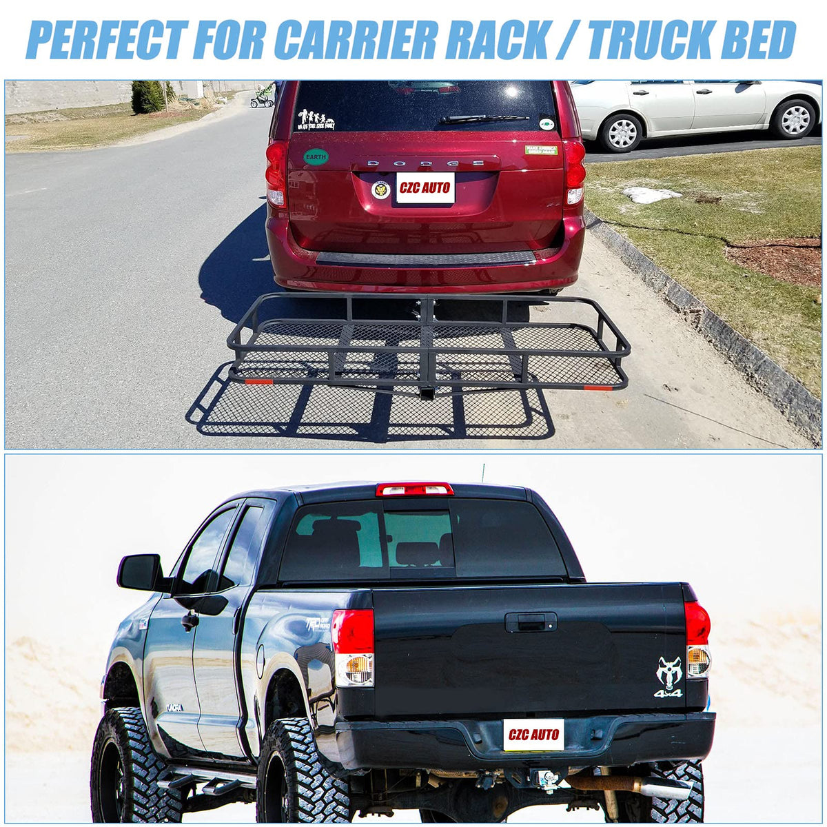 CZC AUTO packed on vehicle during road trip showing extra cargo capacity