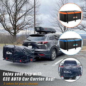 CZC AUTO lifestyle image on vehicle showing added cargo capacity