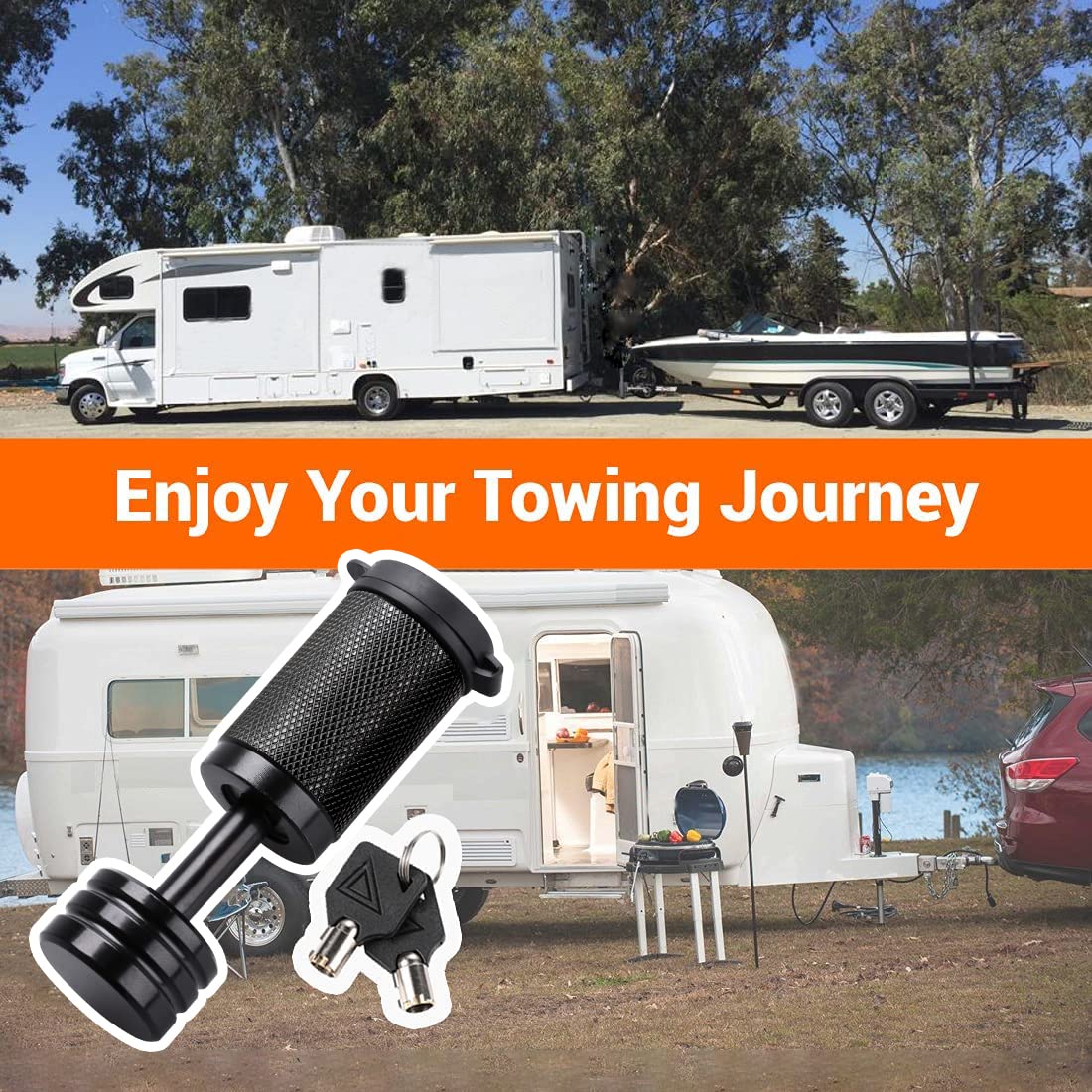 CZC AUTO lifestyle image with trailer parked showing theft deterrent benefit