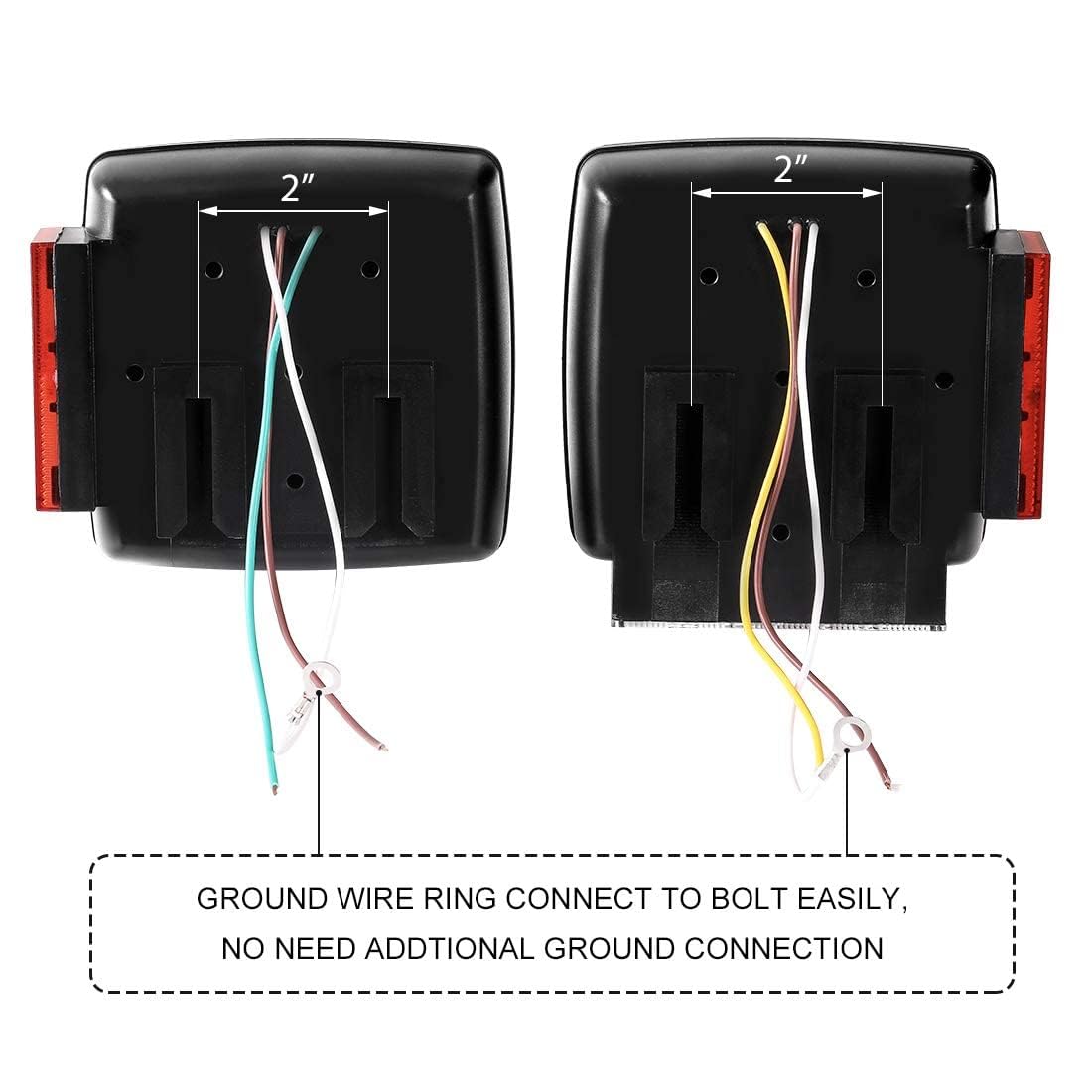 CZC AUTO amber marker LED light mounted showing increased side visibility benefit