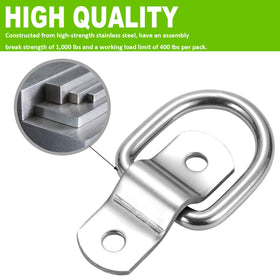 CZC AUTO D-ring anchors installed on trailer bed demonstrating secure cargo attachment points