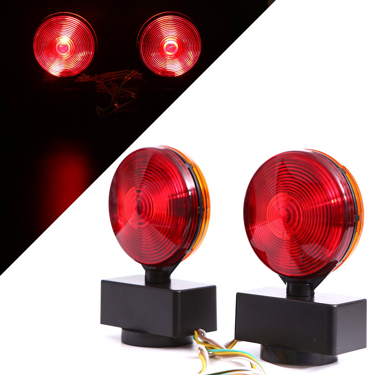 CZC AUTO side profile showing dual-faced red and amber lenses for correct signaling