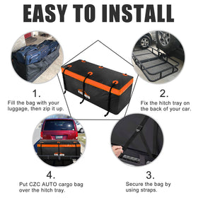 CZC AUTO side zipper detail with Velcro flap for weatherproof access