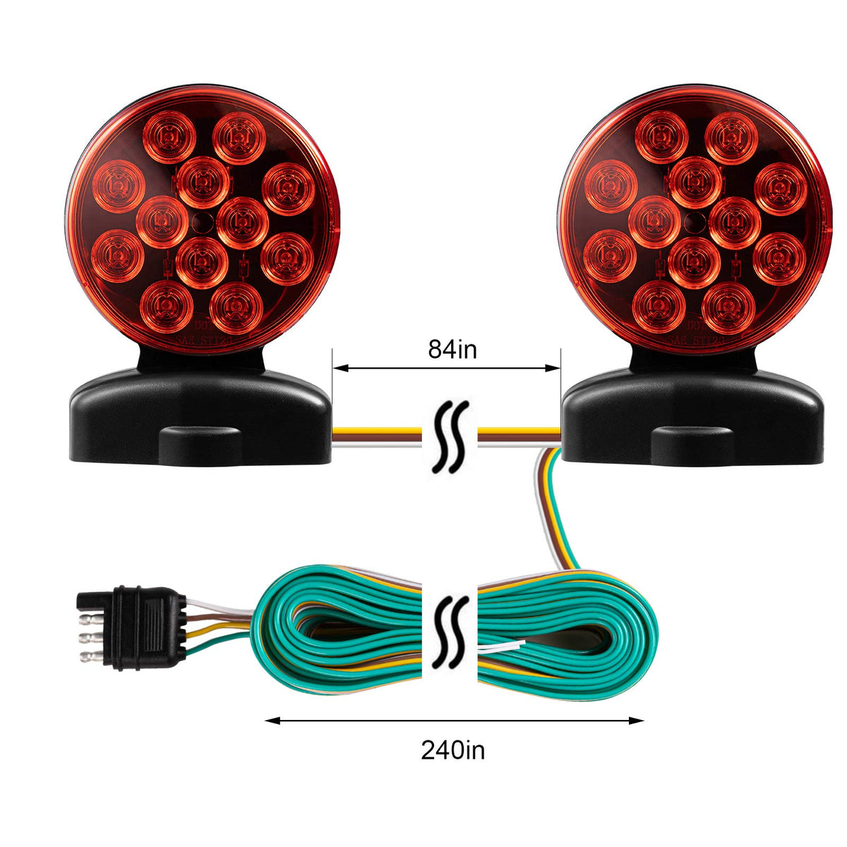 CZC AUTO size and scale with ruler showing 7ft between lights and overall reach