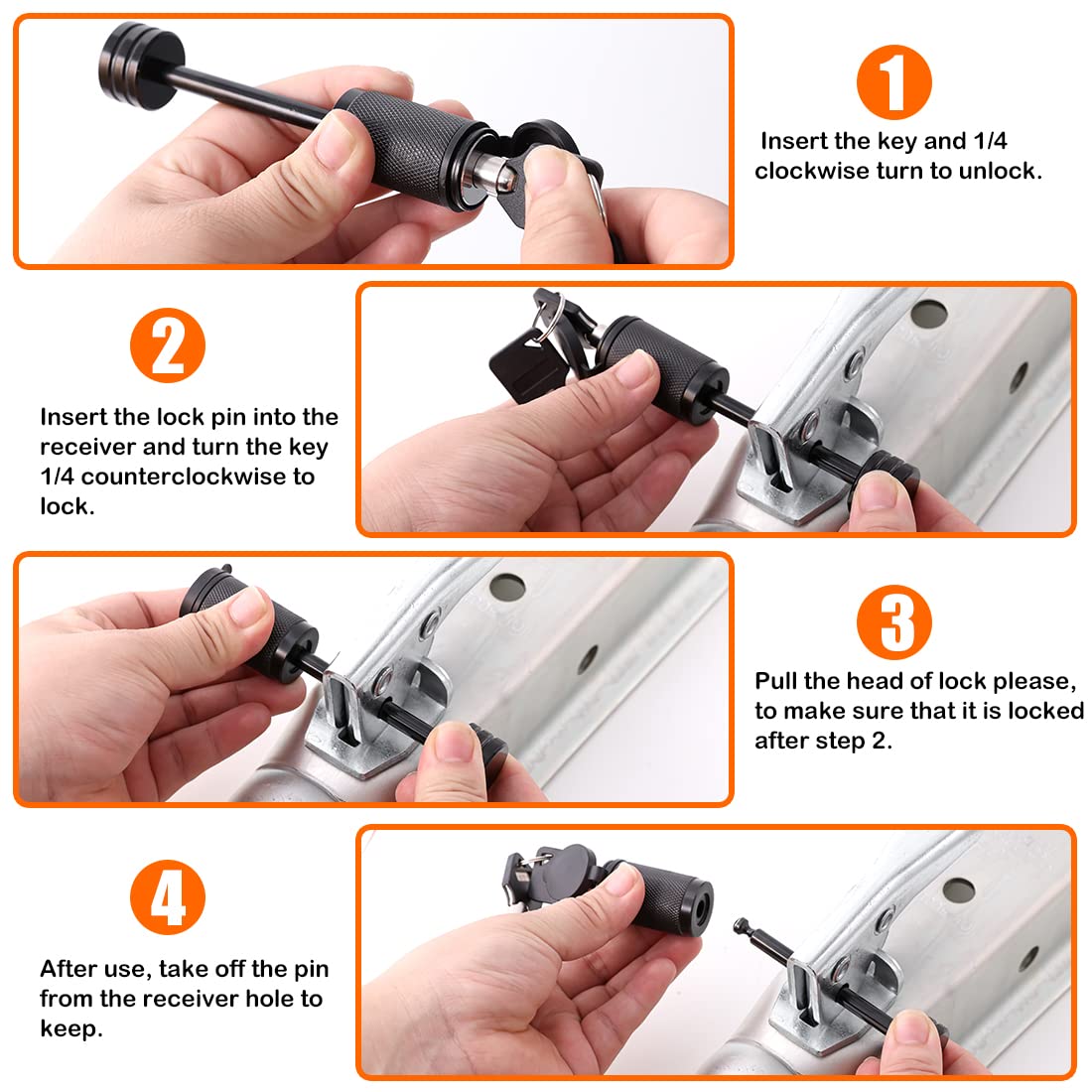 CZC AUTO lock beside a ruler showing 2-1/2 inch span, confirms fit for couplers
