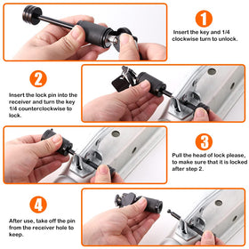CZC AUTO lock beside a ruler showing 2-1/2 inch span, confirms fit for couplers