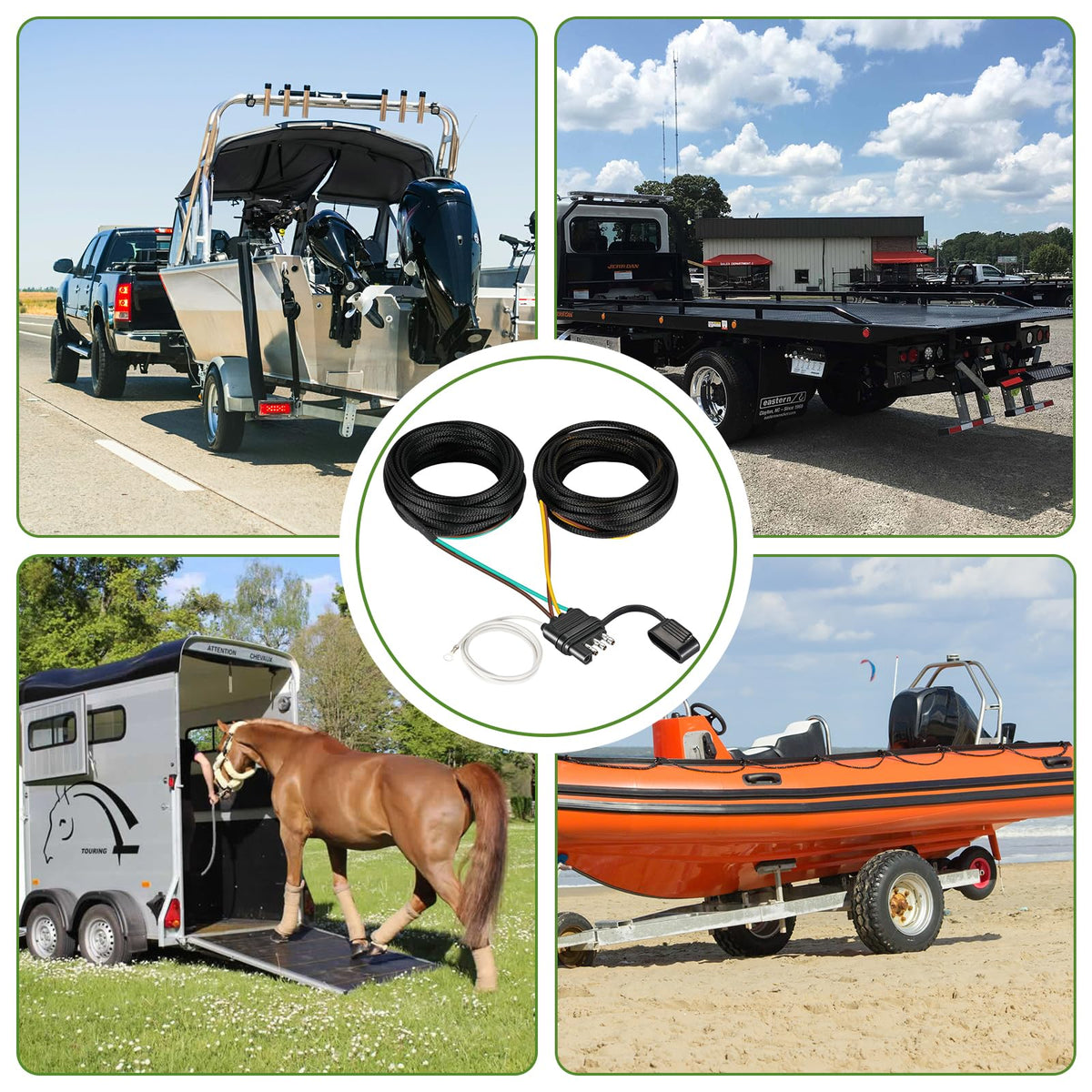 CZC AUTO harness installed on trailer showing neat, durable routing