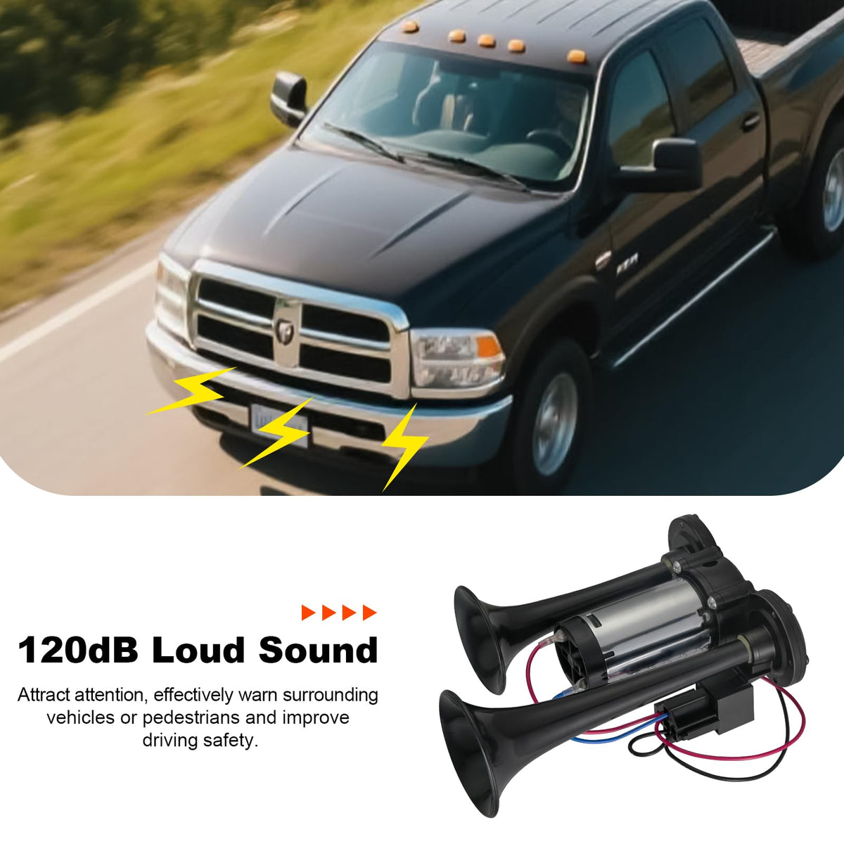 CZC AUTO upgraded compressor detail highlighting reliable pressure and louder output