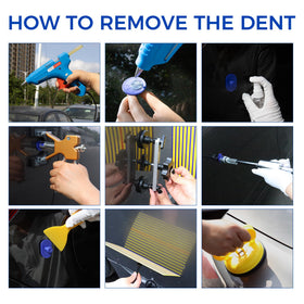 CZJCMECH glue gun with sticks showing adhesive system for paintless pulling